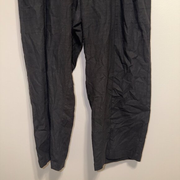 Universal Standard Black Button Front Pants Size M Relaxed Wide Leg - Picture 5 of 7